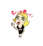 金髪ファッションパンクガール（個別スタンプ：8）
