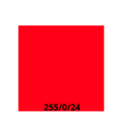 色標本スタンプ 赤付近①（個別スタンプ：22）