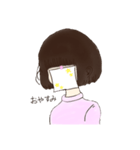 貼り紙の子（個別スタンプ：2）