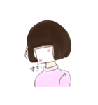 貼り紙の子（個別スタンプ：4）