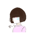 貼り紙の子（個別スタンプ：7）