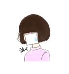 貼り紙の子（個別スタンプ：8）