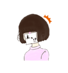 貼り紙の子（個別スタンプ：9）