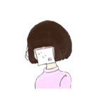 貼り紙の子（個別スタンプ：10）