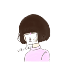 貼り紙の子（個別スタンプ：12）