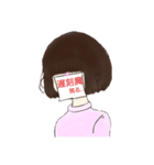 貼り紙の子（個別スタンプ：14）