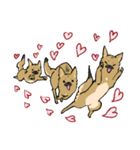 雑種犬のクロハナ ver.バレンタイン（個別スタンプ：16）