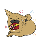 雑種犬のクロハナ ver.バレンタイン（個別スタンプ：21）