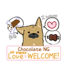 雑種犬のクロハナ ver.バレンタイン（個別スタンプ：30）