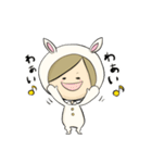 着ぐるみうさぎのうー（個別スタンプ：4）