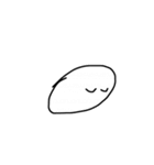 白くて丸い（個別スタンプ：10）