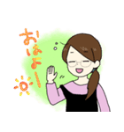 まるののスタンプ ゆるいワタシ（個別スタンプ：1）