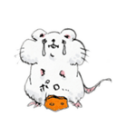 ほおばりねずみのスタンプ（個別スタンプ：14）