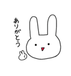 表情が乏しいうさぎ（個別スタンプ：6）