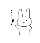 表情が乏しいうさぎ（個別スタンプ：12）