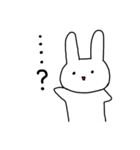 表情が乏しいうさぎ（個別スタンプ：13）