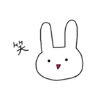 表情が乏しいうさぎ（個別スタンプ：21）