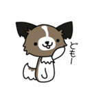 ハッピー☆パピヨン（個別スタンプ：1）