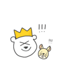 しろくまきんぐ（個別スタンプ：8）