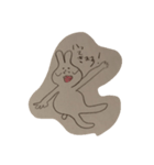 ぶさかわ兎さん（個別スタンプ：3）