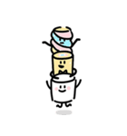 マシュマロ友達たち（個別スタンプ：3）