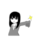 ショートちゃんロングちゃん（個別スタンプ：14）