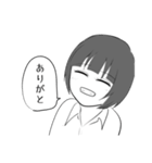 ショートちゃんロングちゃん（個別スタンプ：23）