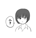 ショートちゃんロングちゃん（個別スタンプ：25）