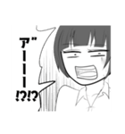 ショートちゃんロングちゃん（個別スタンプ：35）
