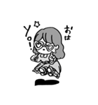 眉なしガールズ（個別スタンプ：14）