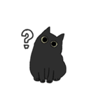 黒猫と飼い主と。（個別スタンプ：6）
