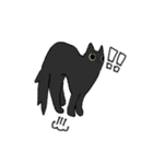 黒猫と飼い主と。（個別スタンプ：7）