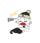 黒猫と飼い主と。（個別スタンプ：9）
