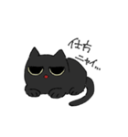 黒猫と飼い主と。（個別スタンプ：10）