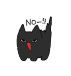 黒猫と飼い主と。（個別スタンプ：12）