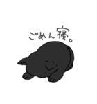 黒猫と飼い主と。（個別スタンプ：16）
