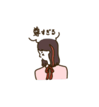 ユニーク女子。（個別スタンプ：5）