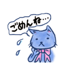 普段使いのリボン猫さん（個別スタンプ：8）
