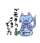 普段使いのリボン猫さん（個別スタンプ：16）