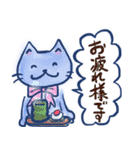 普段使いのリボン猫さん（個別スタンプ：18）
