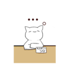 やさしいかおのシロさん達（個別スタンプ：12）