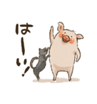 ぶたの生活 ぶたまみれ（個別スタンプ：16）