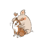 ぶたの生活 ぶたまみれ（個別スタンプ：19）