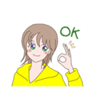 ほのぼの女子 ひなこ（個別スタンプ：3）