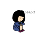おかっぱ女子学生①（個別スタンプ：1）