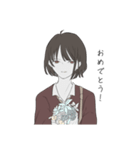 探偵さんと黒猫さん（個別スタンプ：4）