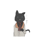 探偵さんと黒猫さん（個別スタンプ：24）
