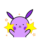 スタイリッシュな紫ウサギ☆（個別スタンプ：14）