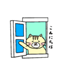 ネコのぶんた あいさつ（個別スタンプ：11）
