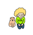 マツゲの人々と猫（個別スタンプ：5）